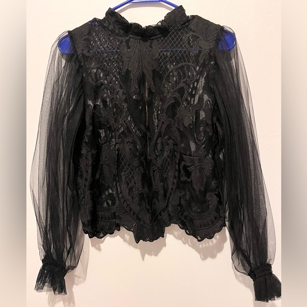 Black Lace Top